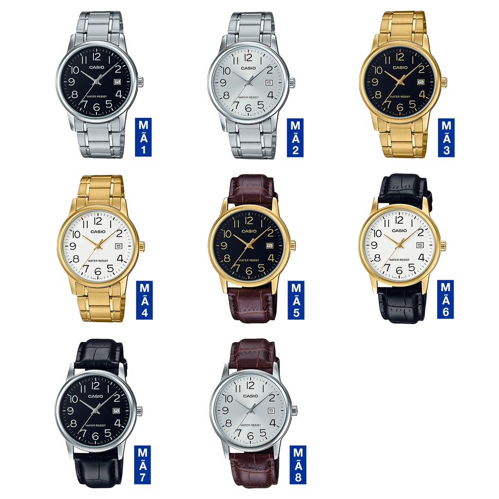 Đồng hồ nam Casio Standard chính hãng Anh Khuê MTP-V002 Series (37mm)