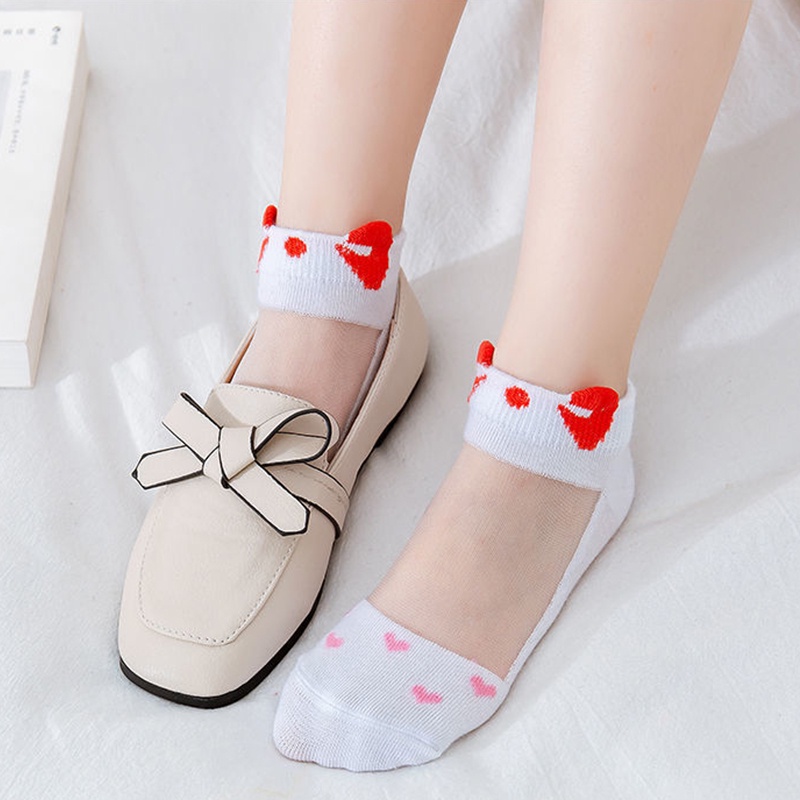 vớ cho cô gái vớ trẻ em vớ em bé vớ trẻ mới biết đi bowtie nơ dễ thương mùa hè AKKU