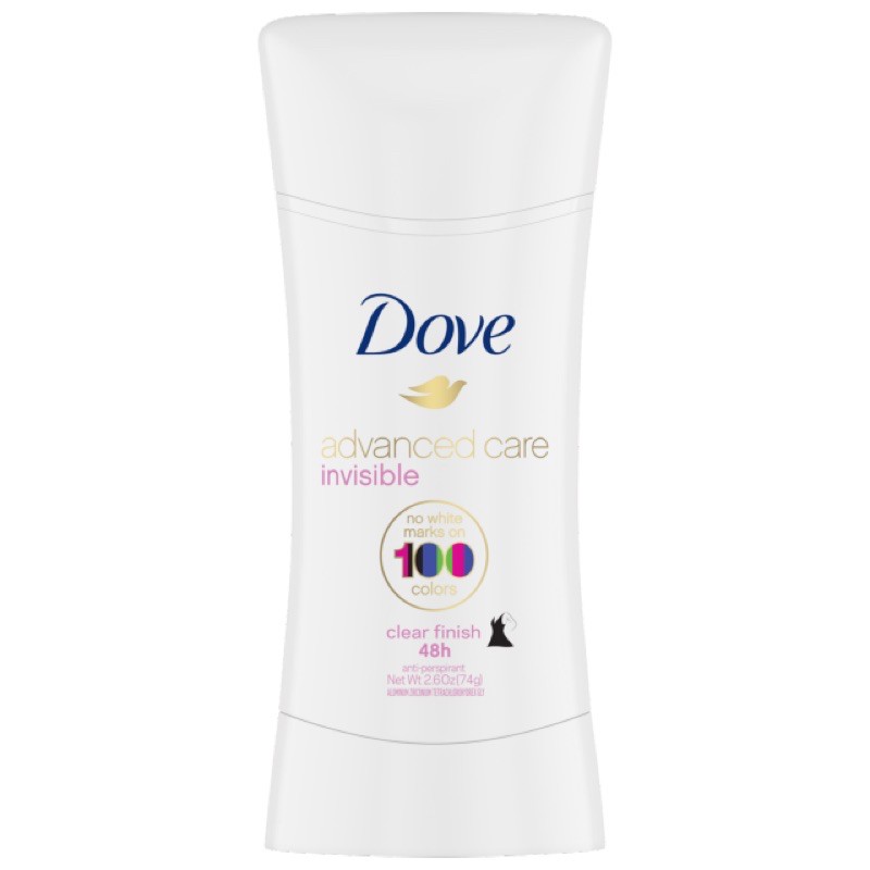 [USA] Lăn sáp Khử mùi nữ Dove Advanced Care Invisible Clear Finish 100 74g - Mỹ | BigBuy360 - bigbuy360.vn