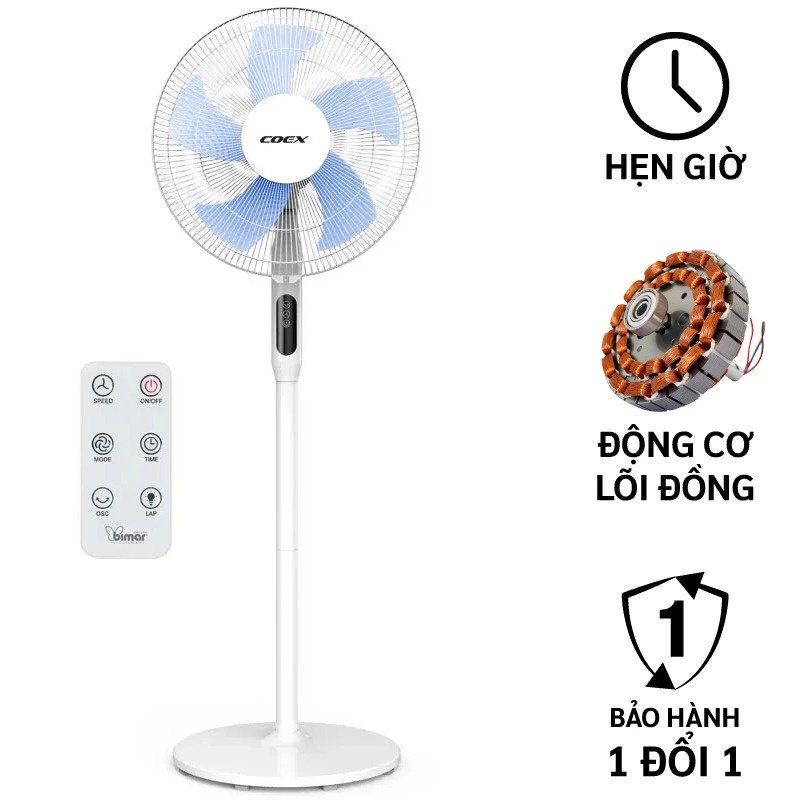 Quạt cây 5 cánh có điều khiển COEX CF-7117A