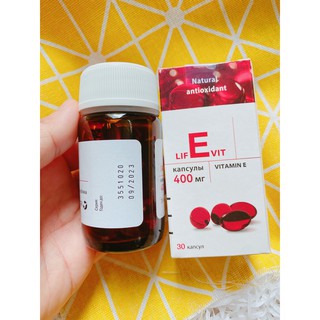 Vitamin E đỏ 400mg, Nga (30 viên)