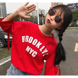 Áo rách tay dây chữ NYC