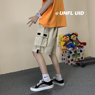 Quần short dài năm tấc ống rộng phong cách Hàn Quốc thời trang mùa hè cho nam