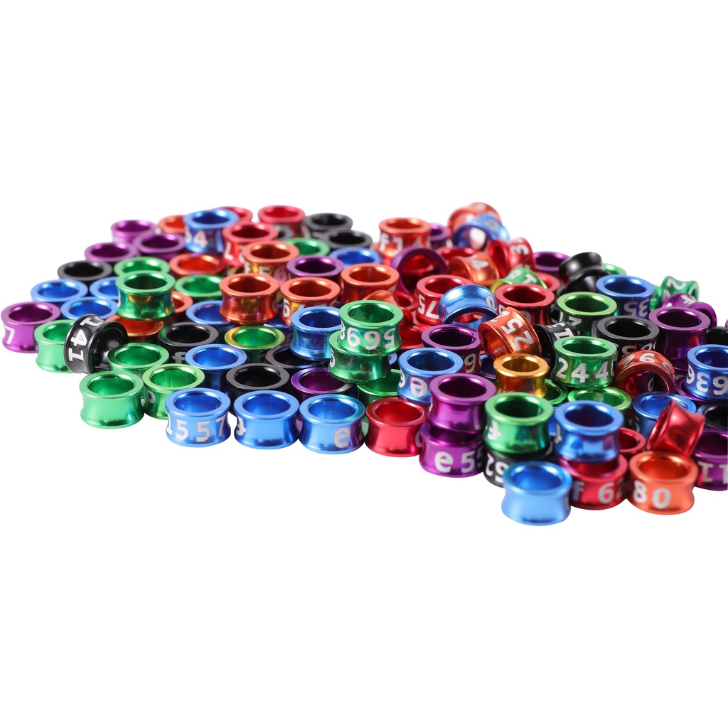 Bộ 10 Nhẫn Nhôm Đeo Chân Chim 4mm/4.7mm