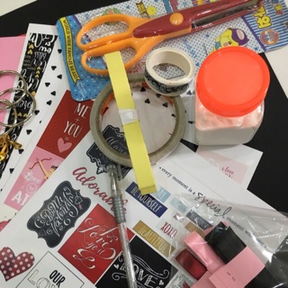 Set nguyên liệu làm scrapbook