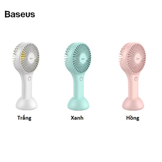 QUẠT MINI THÔNG MINH CẦM TAY BASEUS 3 CHẾ ĐỘ LÀM MÁT KÈM CHÂN ĐẾ ĐỂ BÀN - HÀNG CHÍNH HÃNG