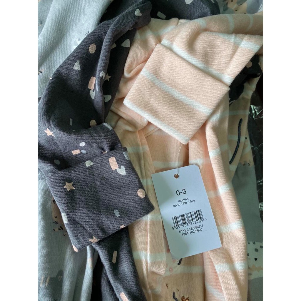 Set 3 bộ body liền tất George
