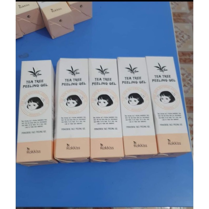 Tẩy da chết cô gái Tea tree peeling gel rokkiss Hàn Quốc | BigBuy360 - bigbuy360.vn