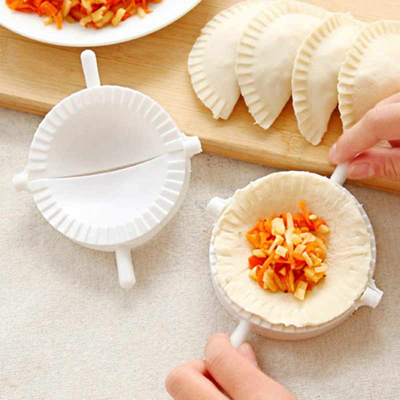 JOSMOMO 7CM / 8CM / 10CM Cấp thực phẩm Máy làm bánh bao Da Khuôn làm Bánh bao Tự làm Máy làm Bánh Bao Da Bánh Bao Hoành thánh Khuôn Hấp Mì Bánh bao Da Máy làm bánh bao (3 cái / bộ)