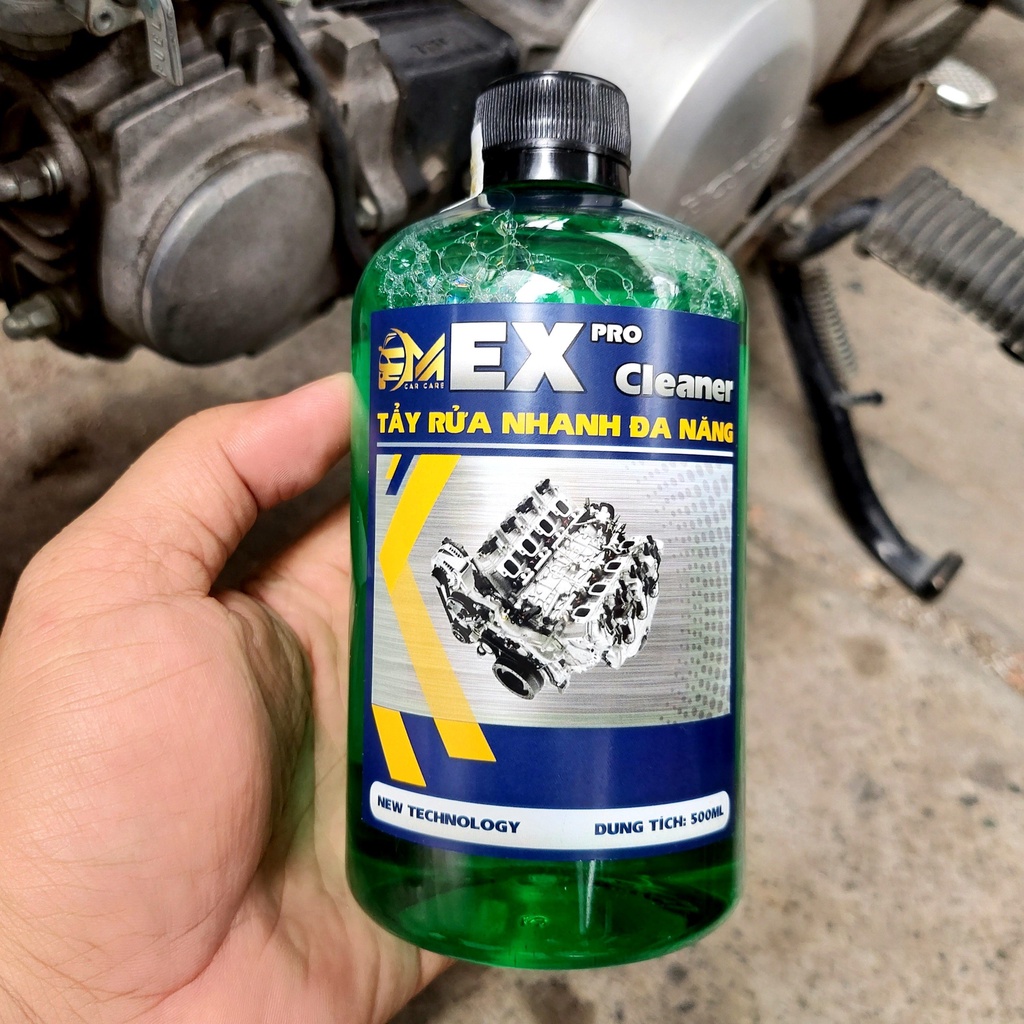 EX- pro Cleaner 500ml tẩy đầu bò, lốc máy, tẩy dầu mỡ, sàn nhà máy