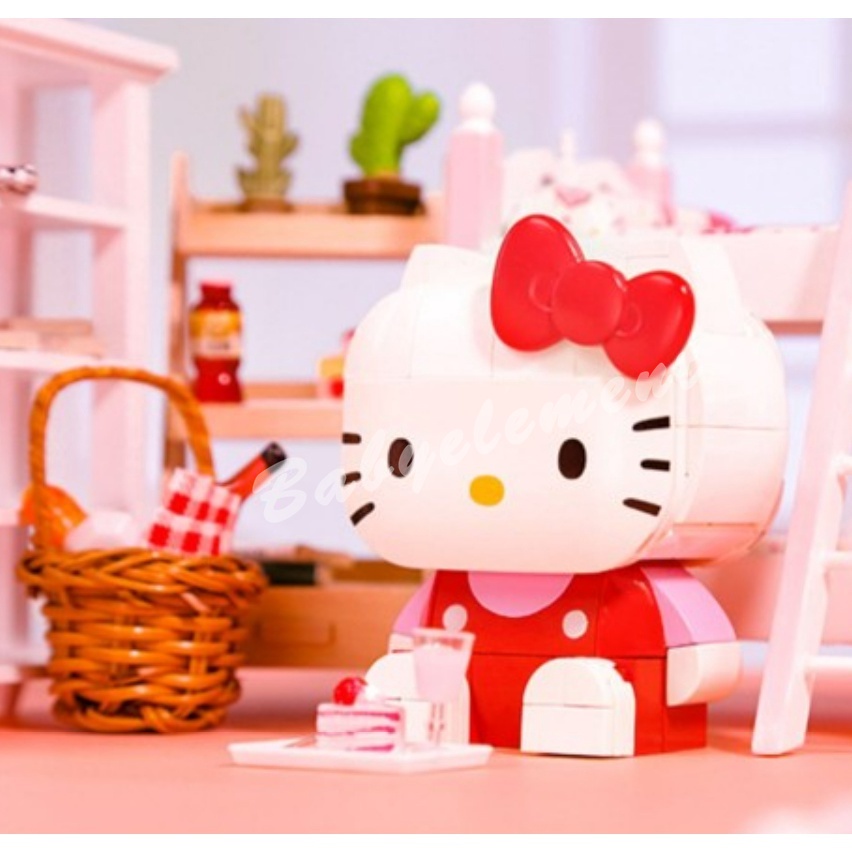 KP Triều Chơi Sanrio Khối Xây Dựng Hello Kitty Giai Điệu Của Tôi Kuromi Mô Hình Trang Trí Tự Làm Người Lớn Đồ Chơi Trẻ Em Quà Tặng