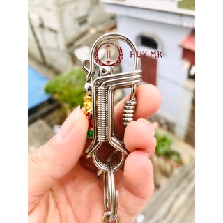 Móc khoá thủ công tỳ hưu đỏ