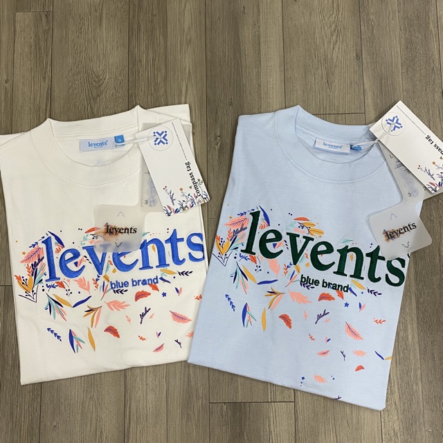 Áo thun LEVENTS FLORAL TEE - White/Blue/Black (MẪU CHÁY NHẤT CỦA SHOP 🔥)