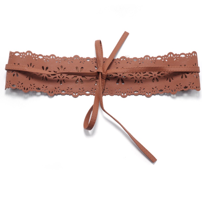 Thắt Lưng Da Bản To Đục Lỗ Thời Trang Cho Nữ