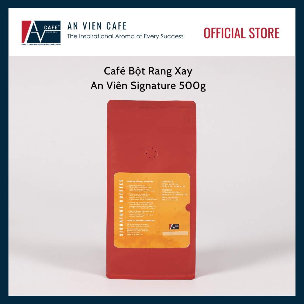 Cà phê bột rang xay Signature An Viên  - Thành phần hạt Robusta & Arabica nguyên chất rang mộc | BigBuy360 - bigbuy360.vn