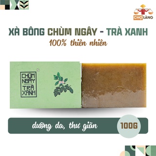 Xà bông - Bánh xà phòng Trà Xanh - Chùm Ngây 100gr SE KHÍT LỖ CHÂN LÔNG [HTX Sinh Dược]