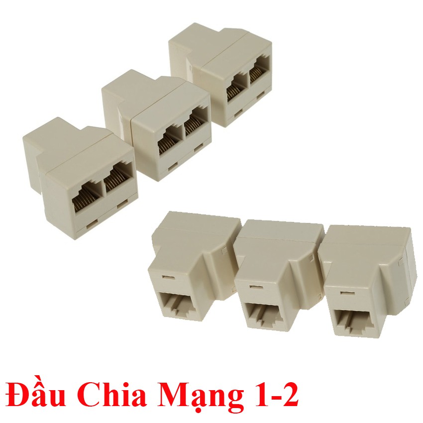 Đầu chia dây cáp mạng Internet / LAN 1 ra 2 chuẩn RJ45