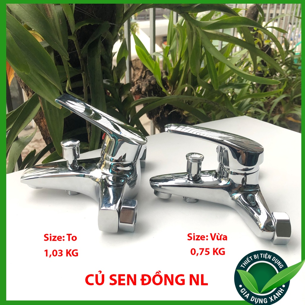 Củ sen nóng lạnh chất liệu Đồng cao cấp - Bộ đầy đủ, củ sen + chân z