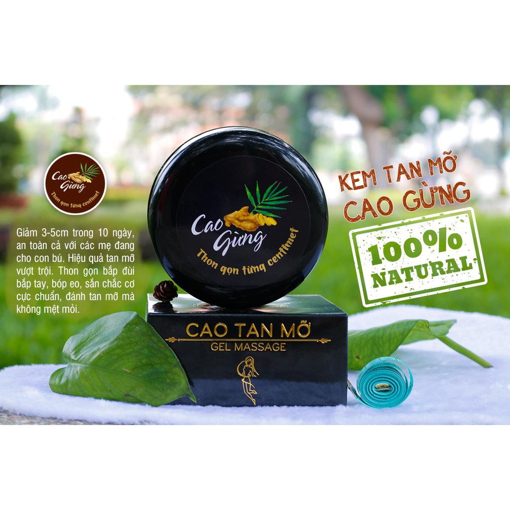 Cao Gừng Tan Mỡ Cát Tường 200g Hàng Chính Hãng Tặng Đai Nịt Bụng Cao Cấp | BigBuy360 - bigbuy360.vn