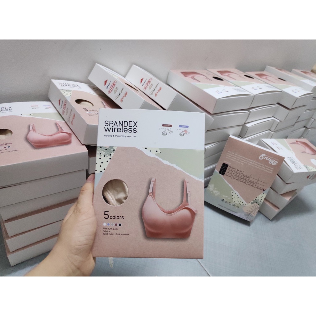 Snugg Áo lót cho con bú chống chảy xệ, áo bầu Snugg