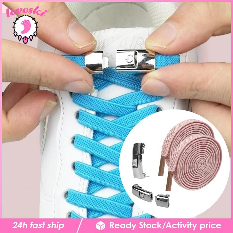 [Lovoski] Dây Buộc Giày Co Giãn Không Cần Buộc Nhanh Chóng Cho Người Lớn Tập Luyện