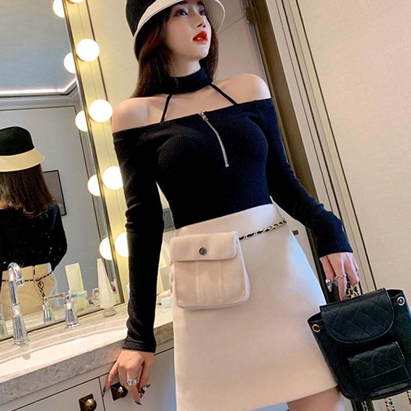 Áo thun dài tay hở vai gợi cảm dành cho nữ