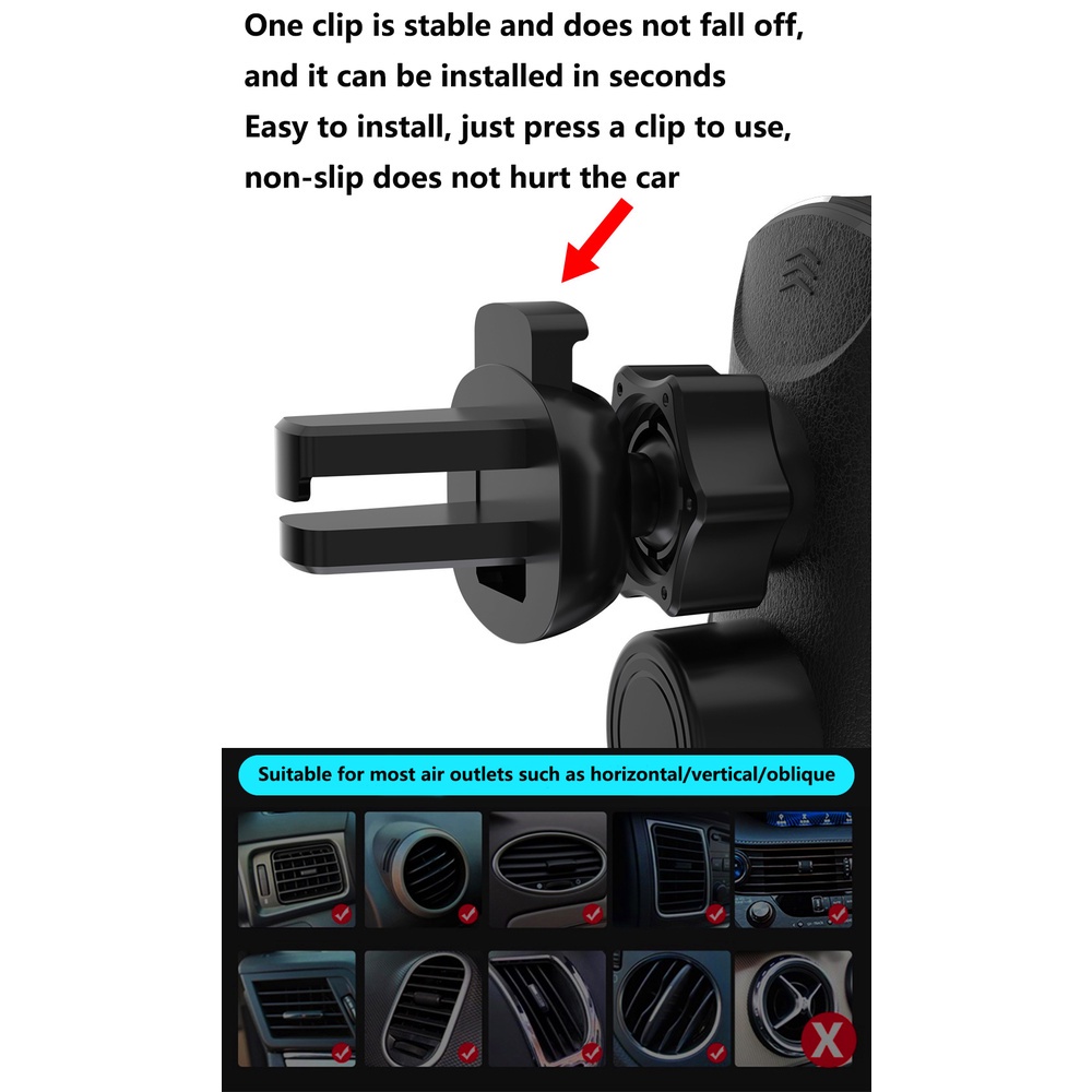 Đế Sạc Điện Thoại Không Dây Cảm Ứng Mở Và Đóng Xe Hơi