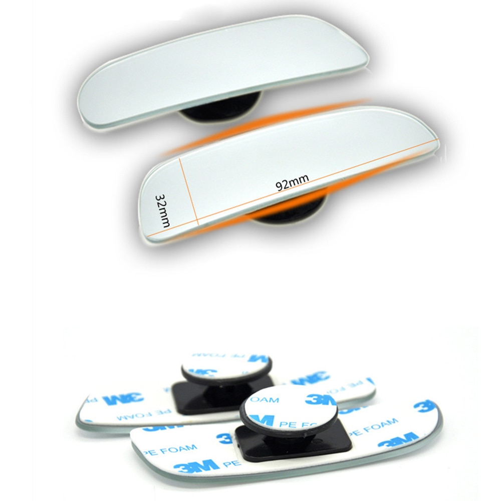 Set 2 Gương Chiếu Hậu Góc Rộng Xoay 360 Độ Chống Điểm Mù Cho Xe Hơi / Xe