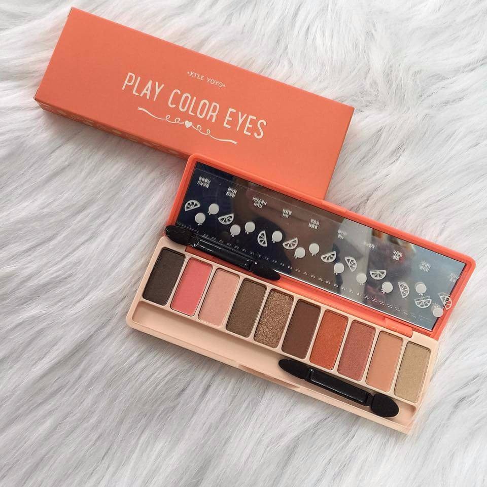 Phấn Mắt 🍬 FREESHIP🍬Bảng 12 Ô Màu Lameila Play Color Eyes Kèm Cọ Trang Điểm