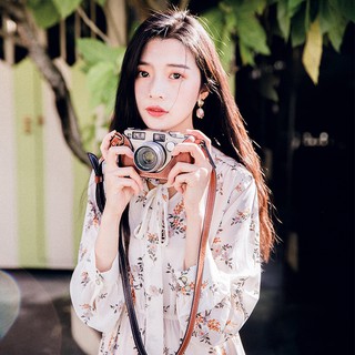đầm hoa tay dài