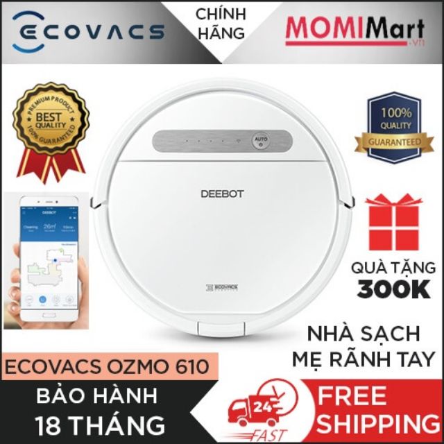 ROBOT HÚT BỤI LAU NHÀ ECOVACS DEEBOT ECOVACS OZMO610