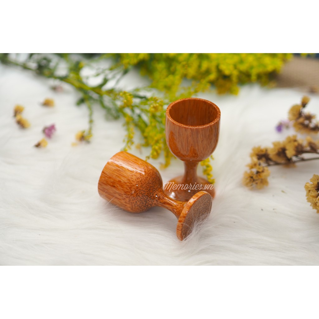 Chung ly chén uống rượu gỗ dừa - nghệ thuật trang trí - phụ kiện chụp ảnh - Memories.vn Hanmade Craft Gifts