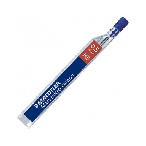 Ruột chì kim kỹ thuật MARSMICRO 0.5 mm độ cứng 2B/HB Staedtler-Dụng cụ vẽ Tâm Tâm