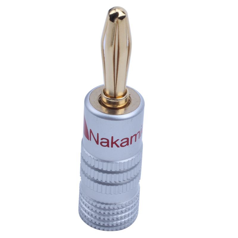 NAKAMICHI Set 10 Đầu Nối Dây Cáp Âm Thanh Mạ Vàng 24k