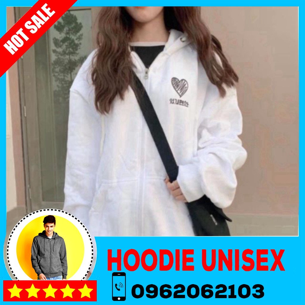 (HOOIDE) Áo Hoodie dây kéo. Áo khoác Hooide Nam nữ Nỉ ngoại (Đủ Size M,L,XL) MỚI | BigBuy360 - bigbuy360.vn