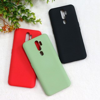 Ốp lưng OPPO A9 2020 Trường hợp Liquid Silicone Case mềm Phone Cover Flocking Layer Inner Điện thoại Vỏ bọc