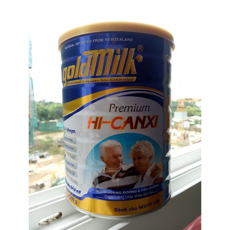 SỮA CHO NGƯỜI GIÀ Goldmilk Hi-Canxi - Ngăn ngừa Loãng Xương - Tiểu Đường 900g