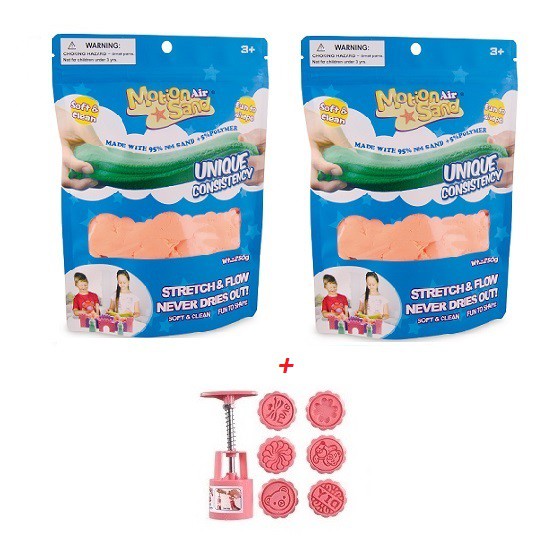 Combo 2 túi cát động lực siêu nhẹ LS-250G Air Motion Sand tặng kèm bộ khuôn cao cấp nhiều chi tiết