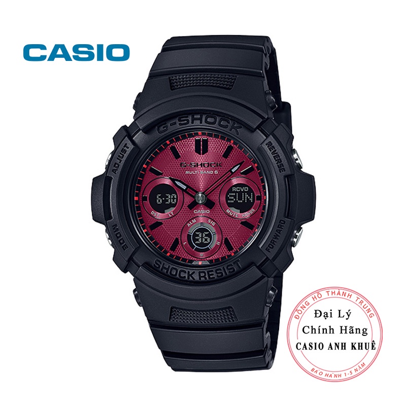 Đồng hồ Nam Casio G-Shock Nam AWR-M100SAR-1ADR mặt đỏ cỡ nhỏ