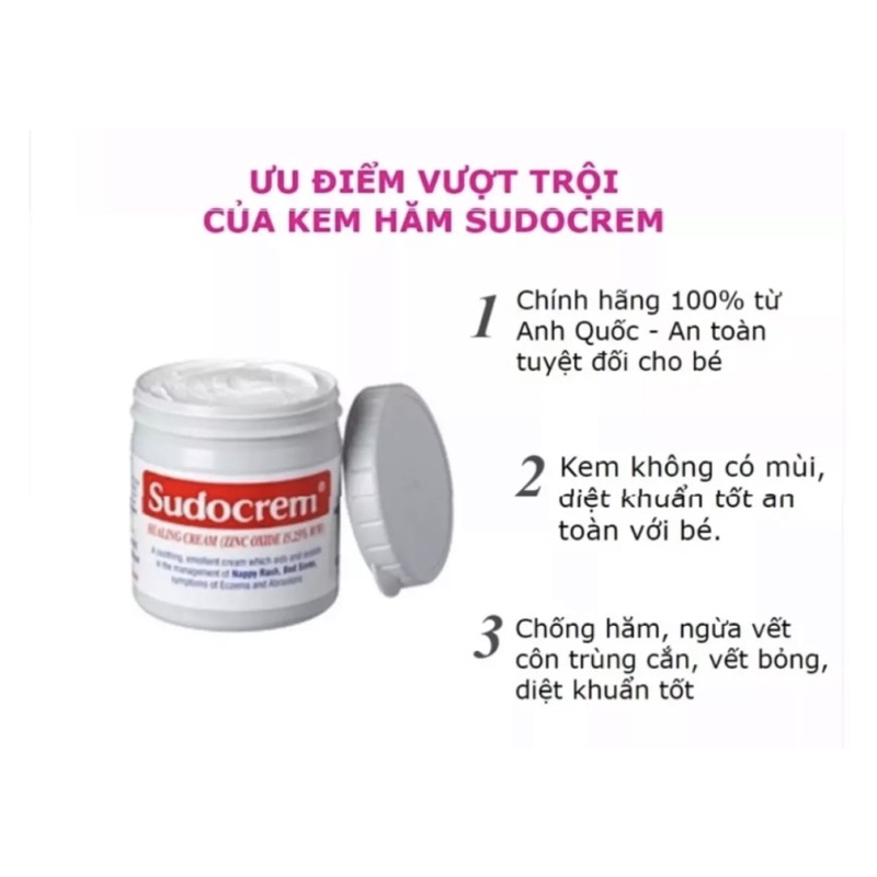 Kem hăm tã Sudocrem - 60gram