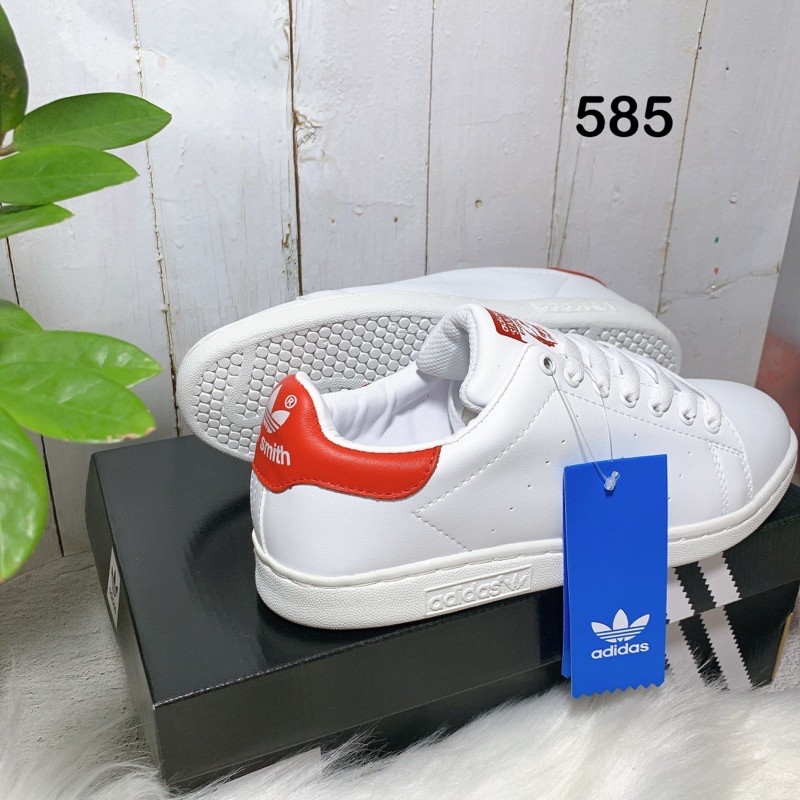 Giày trắng Stan_Smith gót màu chuẩn đẹp fullbox hàng chuẩn