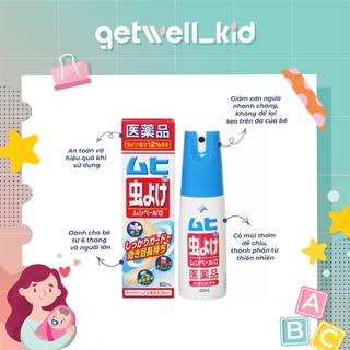 XỊT CHỐNG MUỖI ĐỐT MUHI CHO BÉ SƠ SINH 60ML