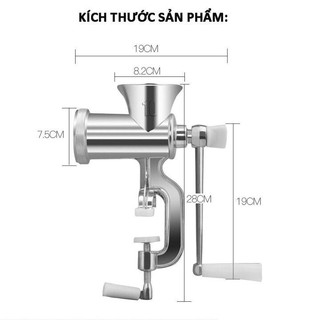 Máy xay thịt bằng gang thủ công