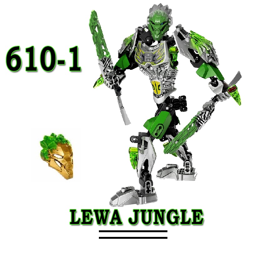 Đồ chơi lắp ráp KSZ Lego Bionicle 610-1 Lewa Jungle (79 pcs) Unboxing