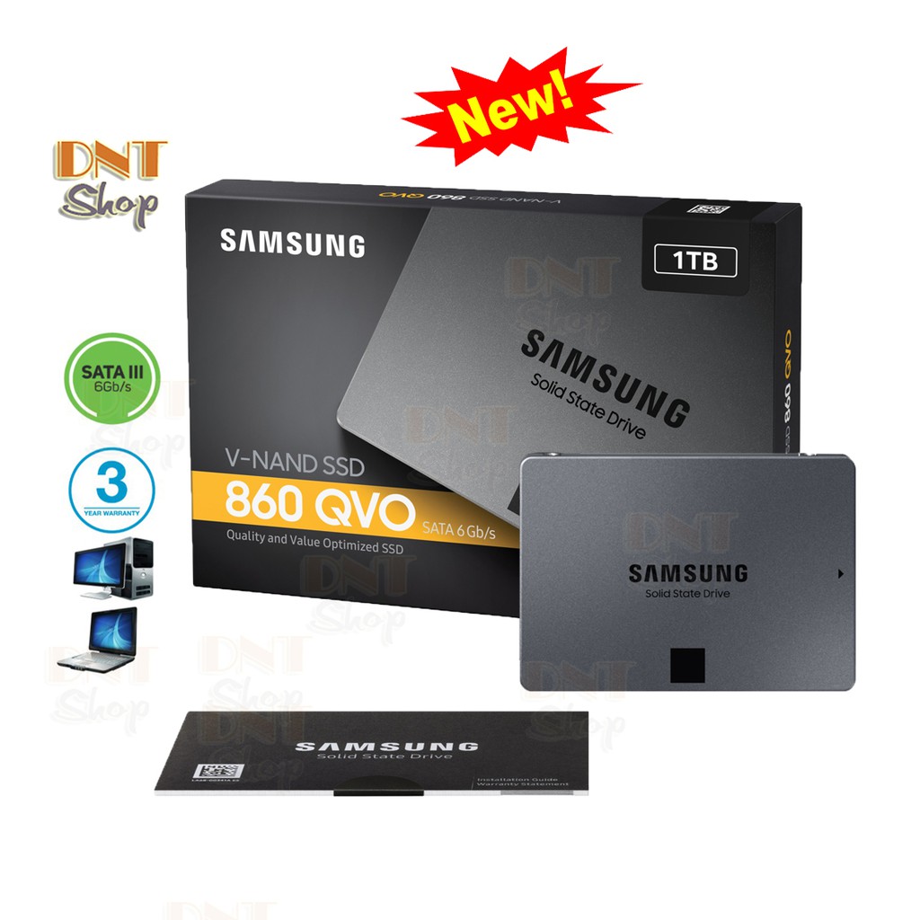 [Mã ELMS05 giảm 5% đơn 300k]Ổ cứng SSD Samsung 860 QVO 1TB 2.5-Inch SATA III - BH 3 Năm 1 Đổi 1 | BigBuy360 - bigbuy360.vn