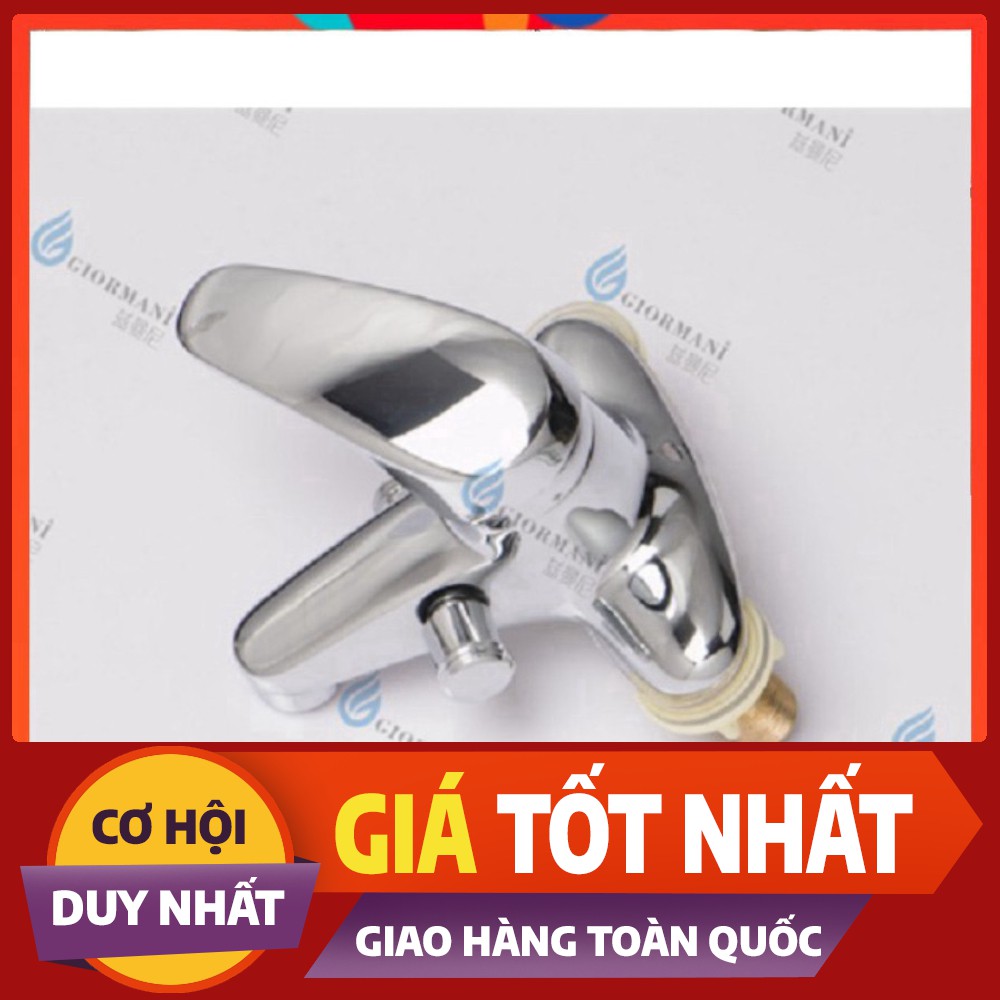 Sen tắm kết hợp vòi lavabo | Bộ sen liền vòi nóng lạnh cao cấp kèm sen tăng áp SNL02-VHS05 tặng đôi dây cấp inox