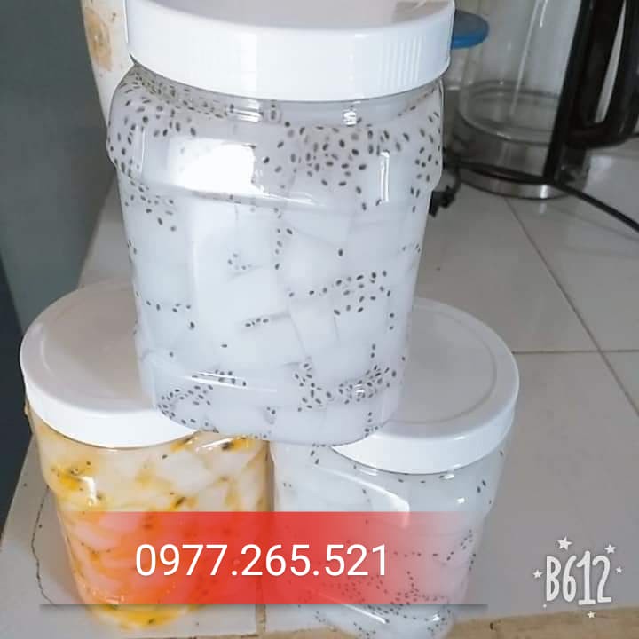 Combo Thạch Dừa Thô (Mix Hạt É) (01kg) Giá Rẻ Nhất!