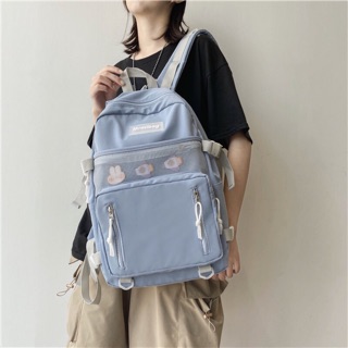 {OD}[ảnh thật phía sau]Balo size to phong cách ulzzang