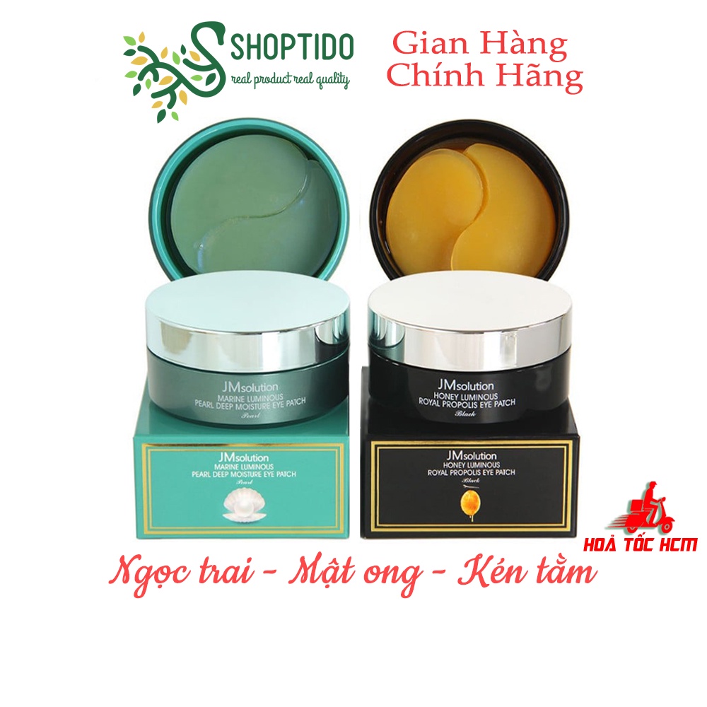 Mặt nạ dưỡng mắt, xóa quầng thâm JMsolution Eye Patch 60 miếng NPP Shoptido