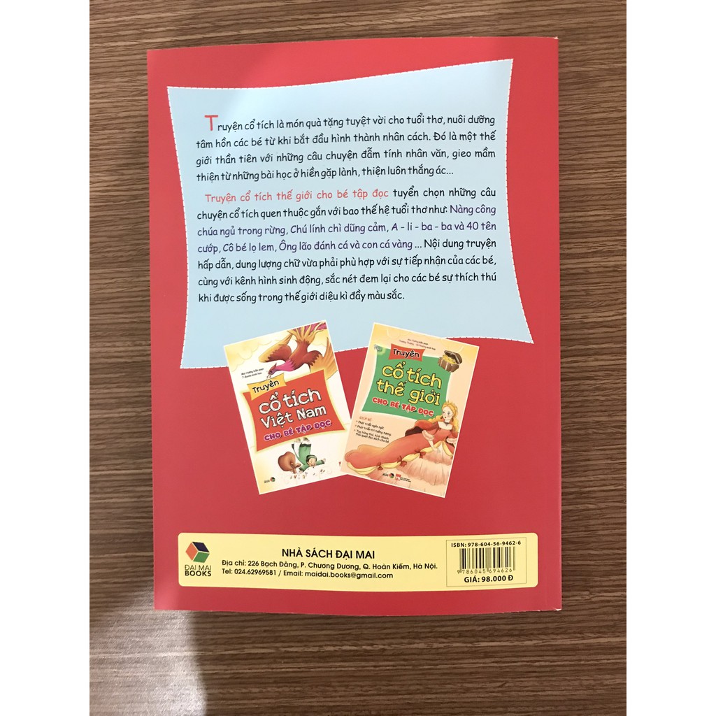 Sách - Combo 2 Cuốn Truyện cổ tích Thế Giới cho bé tập đọc + Truyện cổ tích Việt Nam cho bé tập đọc